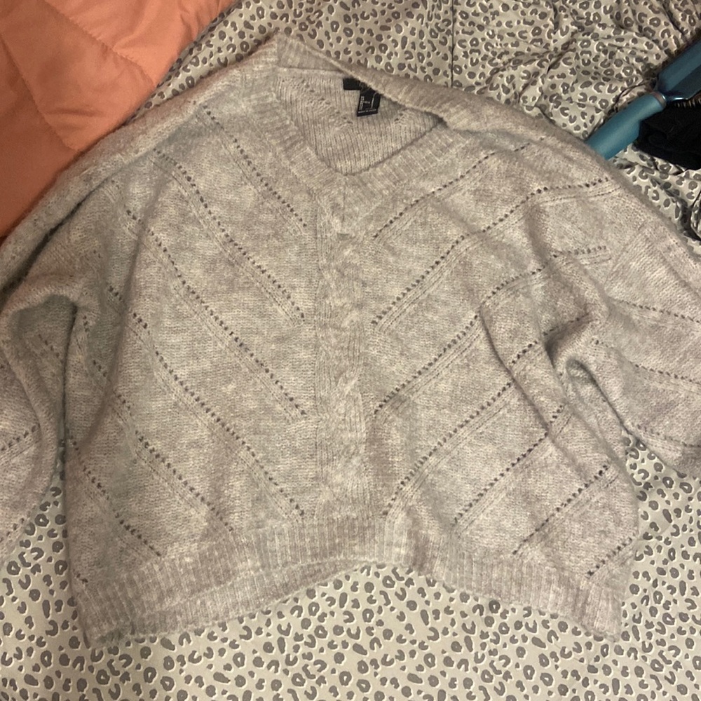 grey sweater